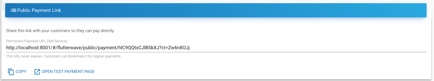 Flutterwave Webhook and Public Payment URLs