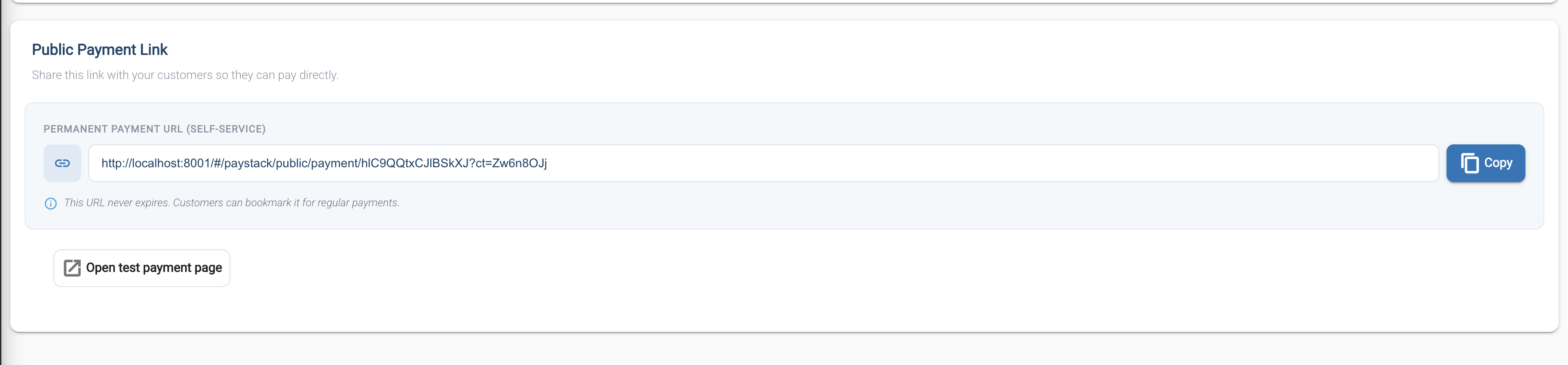 Paystack Public Payment Link